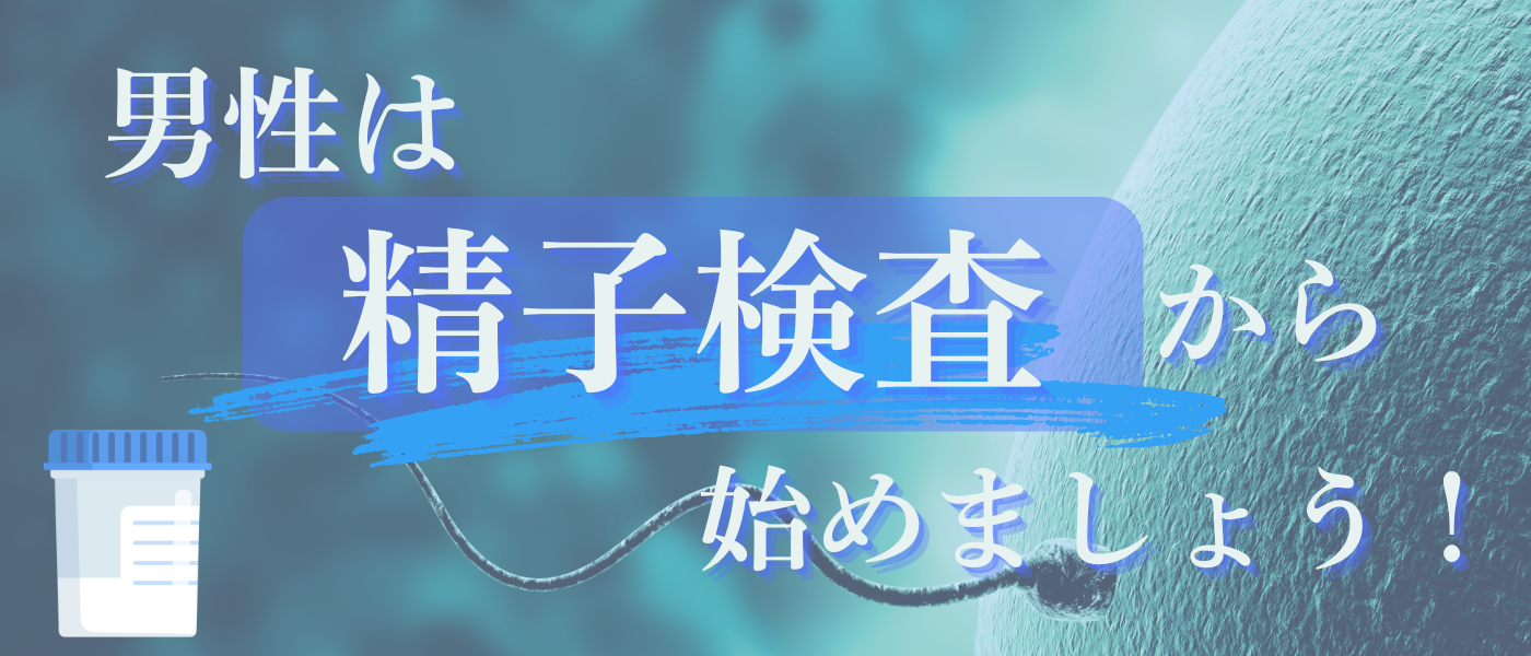 【不妊治療】男性は精子検査から_効率的な妊活