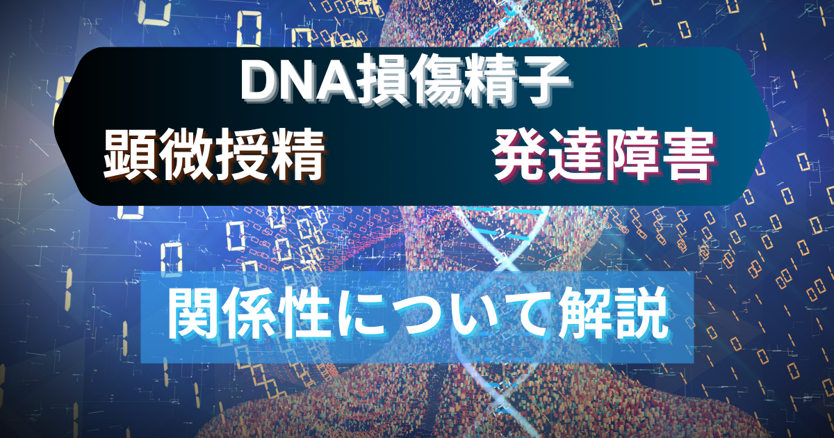 【不妊治療】DNA損傷精子と顕微授精と発達障害の関係性解説
