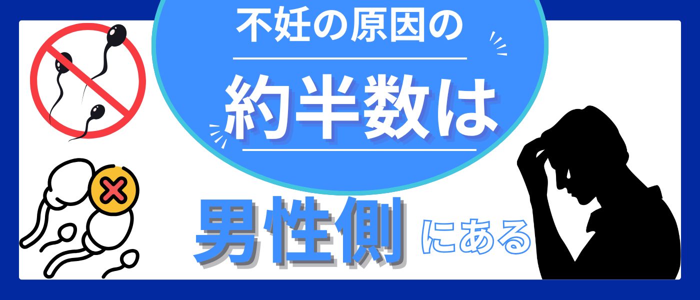 不妊の原因の約半数は男性側