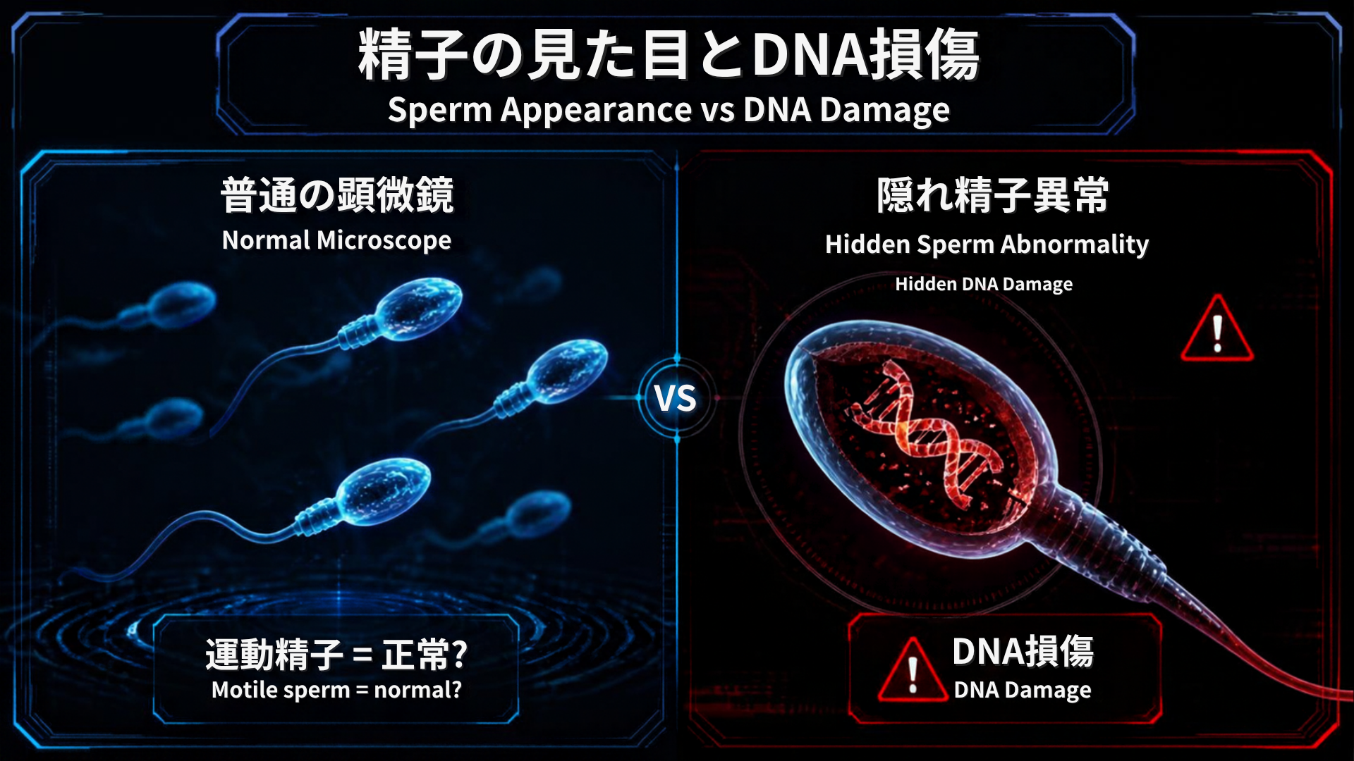 精子の見た目とDNA損傷